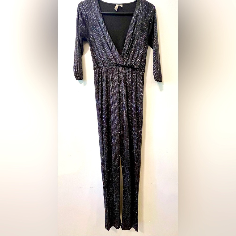 ASOS Black and Silver Sequin Jumper - Size 0